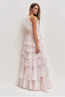 Aje Cleo Gown in Pastel Pink Size 6 for rent on The Volte - image 3