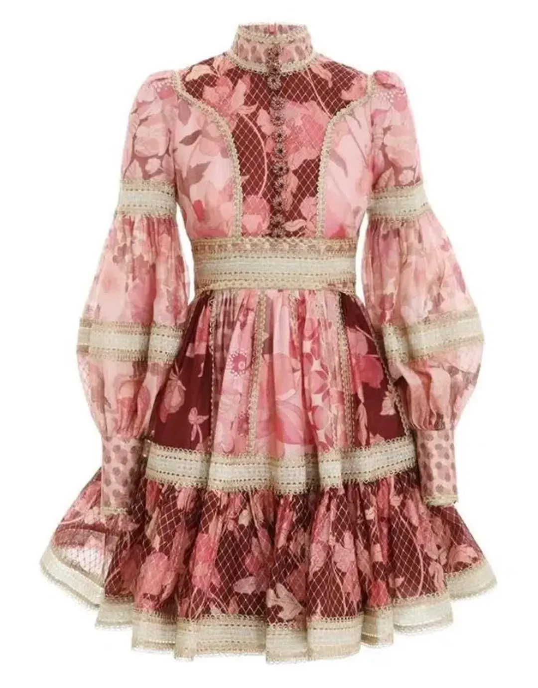 Zimmerman Concert Spliced Trim Dress for rent on The Volte - main image
