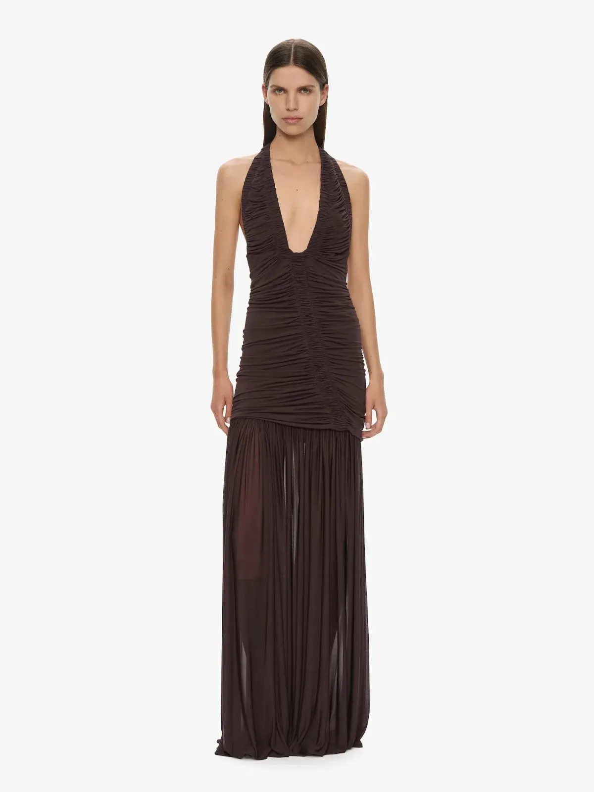 Christopher Esber Orion Gown in Malbec - Chocolate Size AU 6 - Image 7