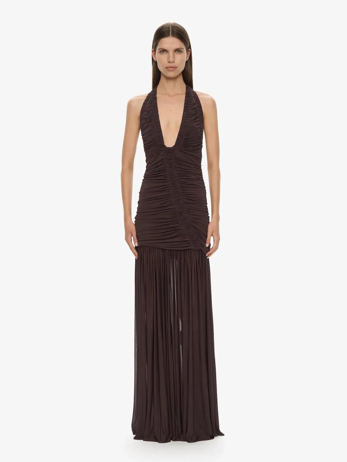 Christopher Esber Orion Gown in Malbec - Chocolate Size AU 10 - Image 6