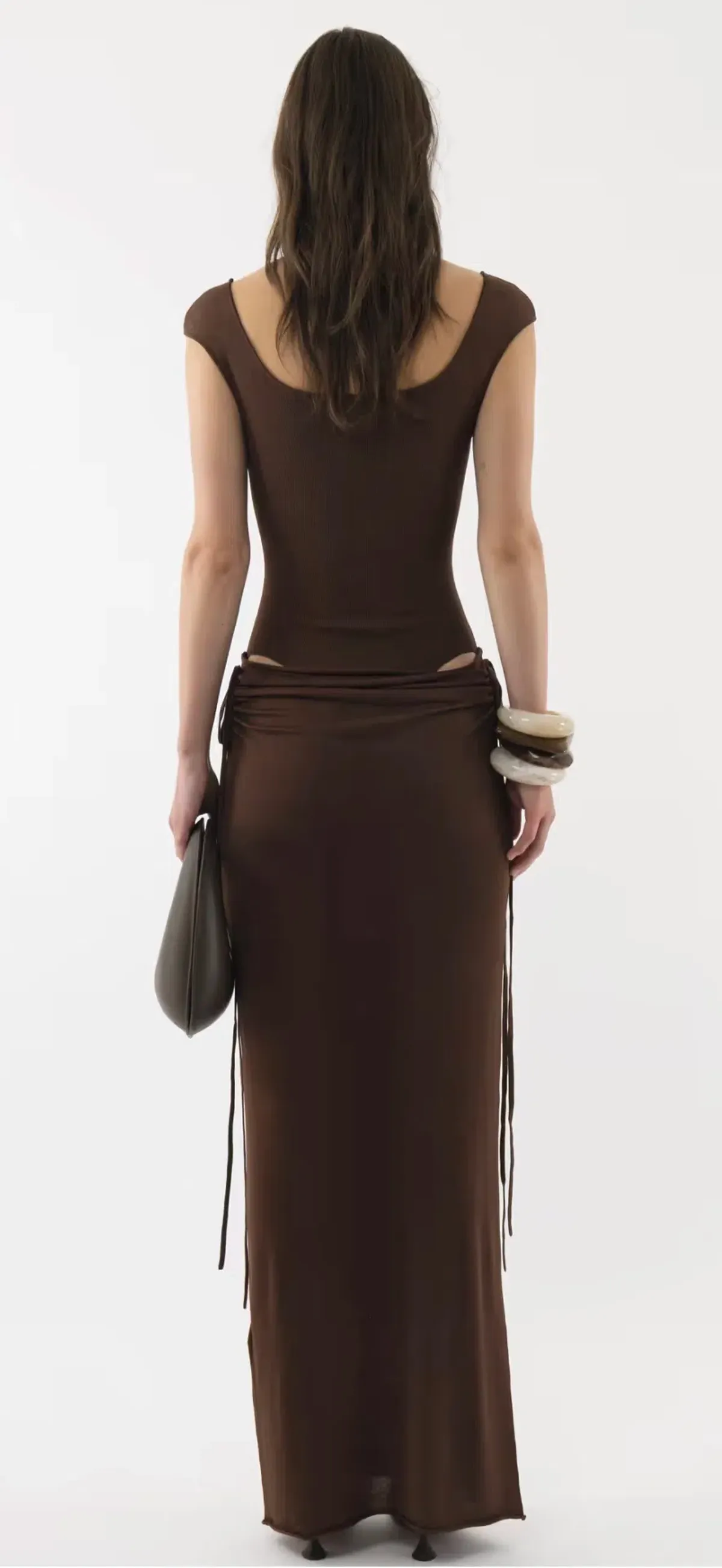 Arakii Draped Cut Out Dress - Image 1