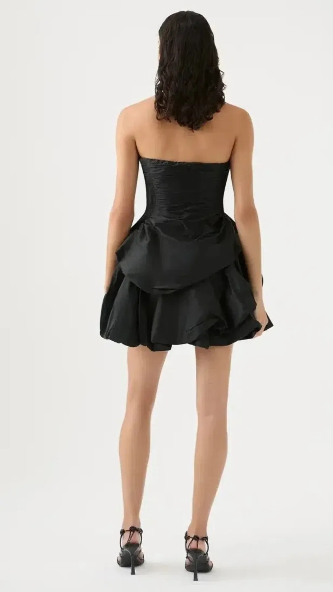 Aje Daybreak Strapless Mini Dress Black Size AU 16 for rent on The Volte - main image