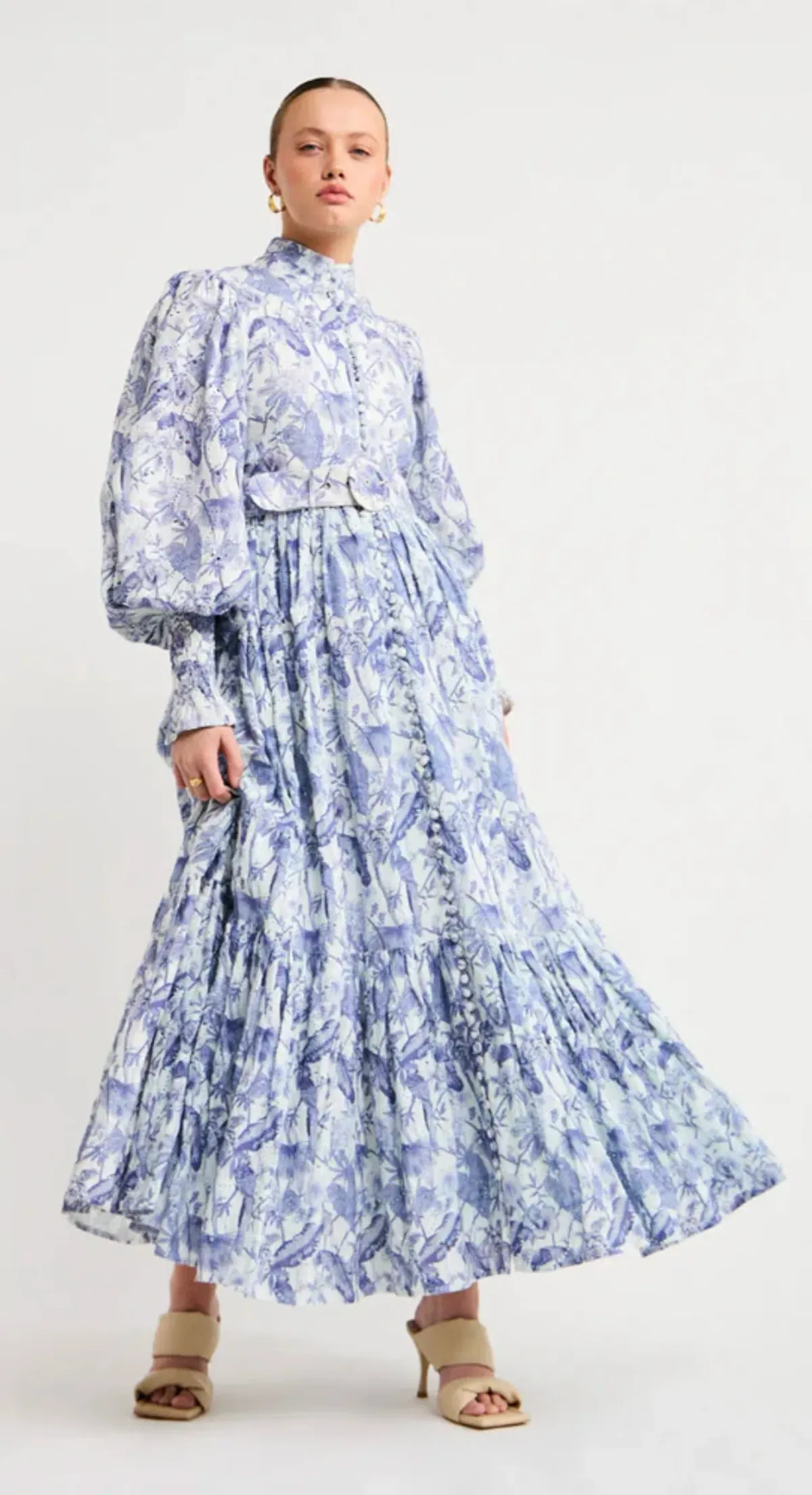 Palm Noosa Royal Flush Dress Jungle Blue - Image 1
