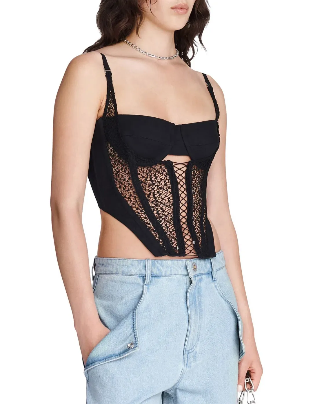 Dion Lee Lace Corset size 10 for rent on The Volte - main image
