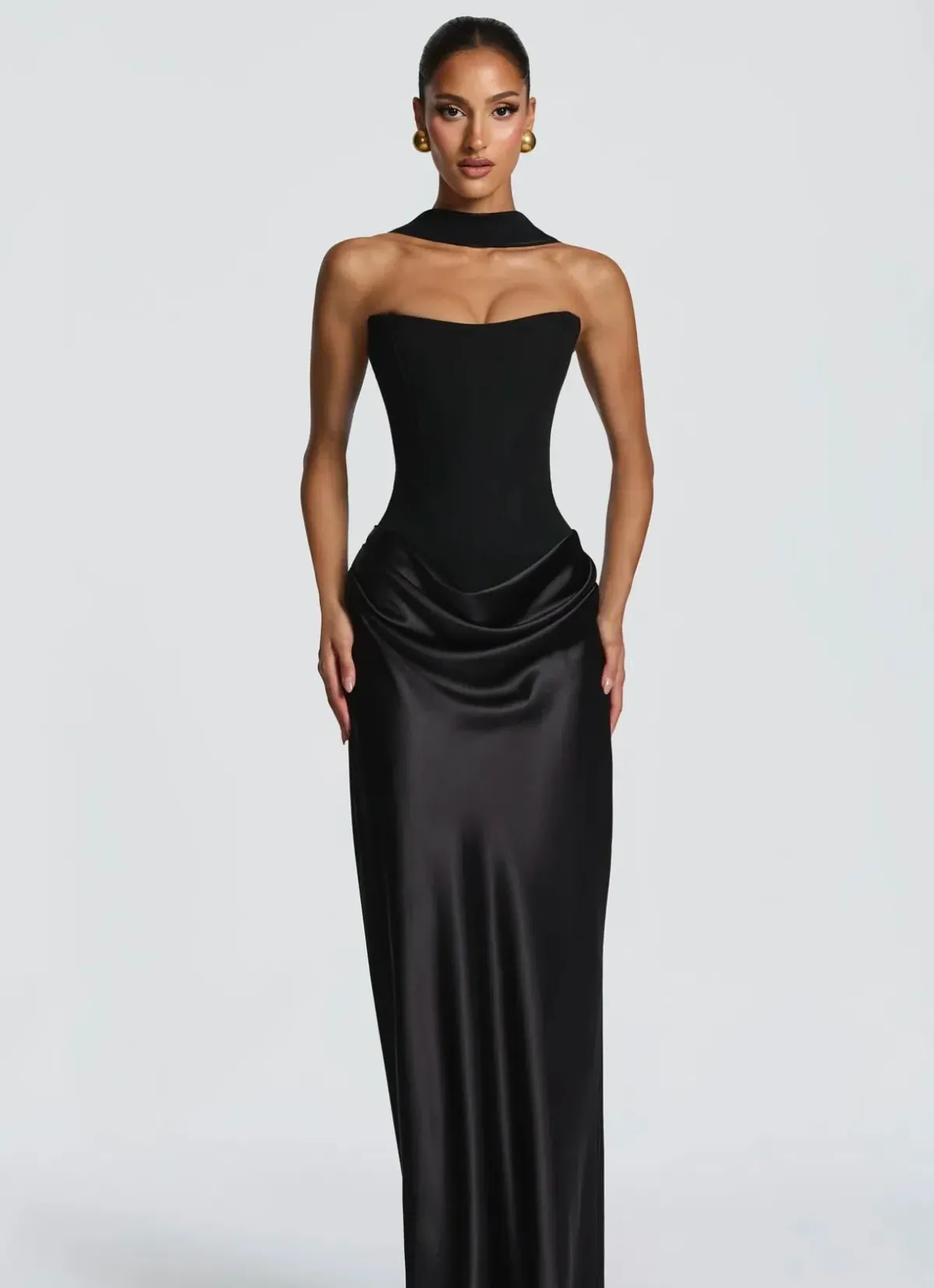 BABYBOO MAGGIE MAXI DRESS BLACK S - Image 1