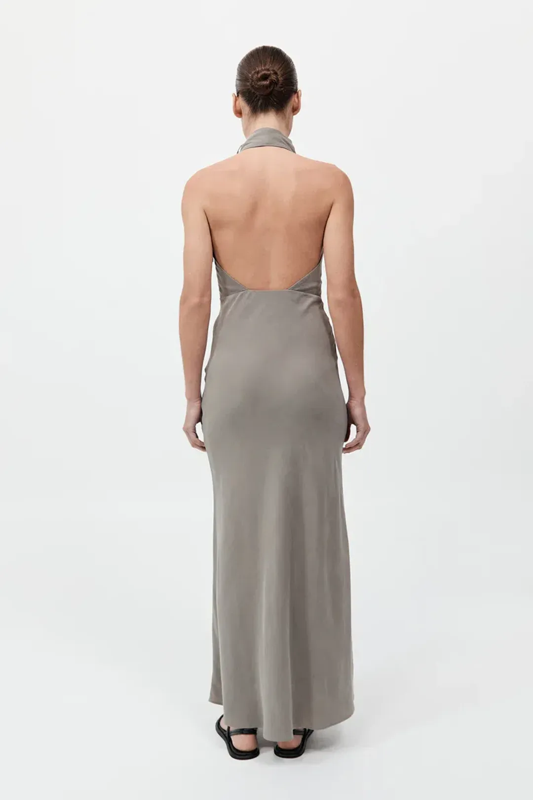 St. Agni Bias Scarf Dress - Slate for rent on The Volte - main image