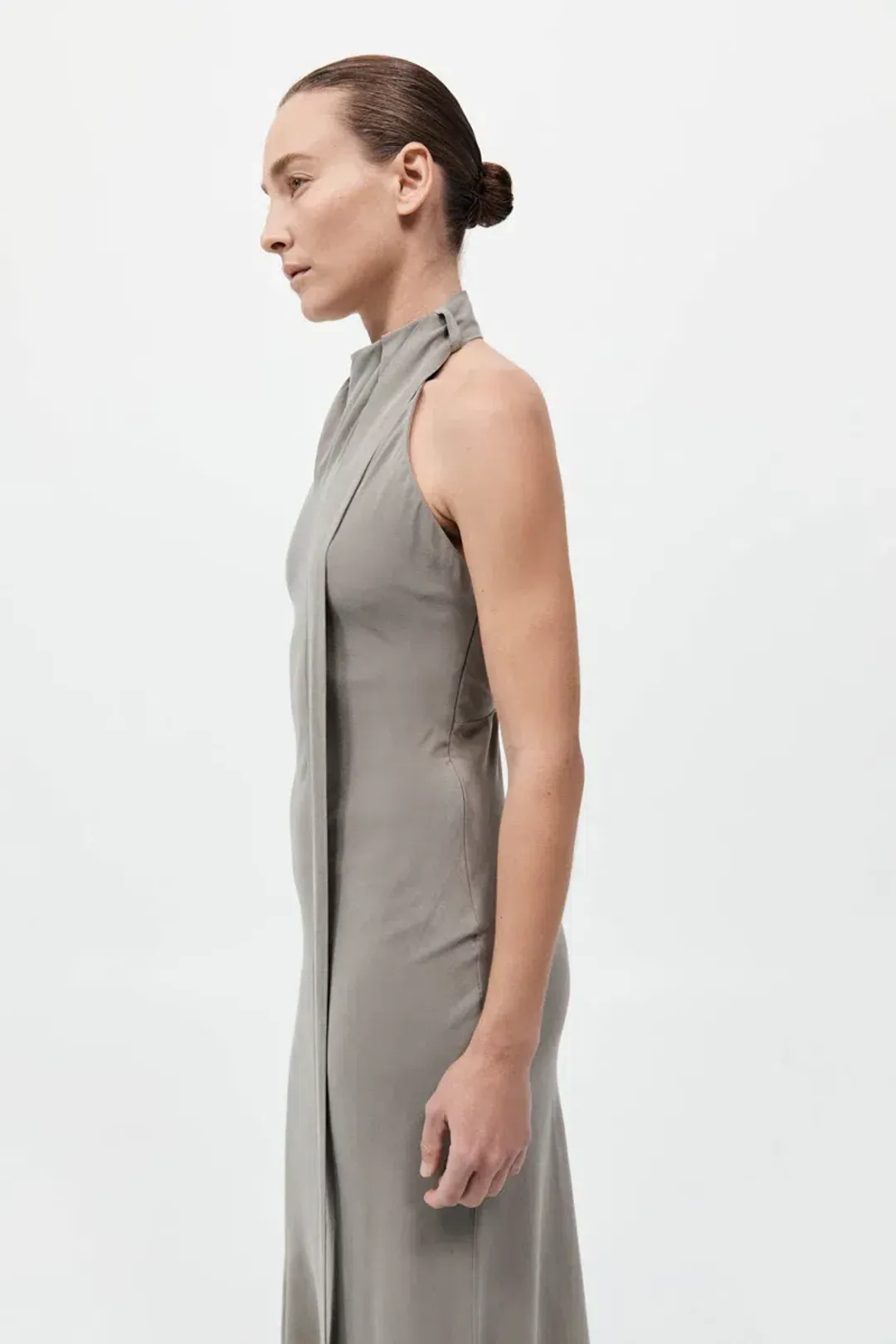 St. Agni Bias Scarf Dress - Slate for rent on The Volte - main image