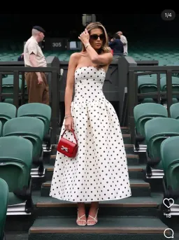 Self Portrait Polka Dot Dress for rent on The Volte - image 1