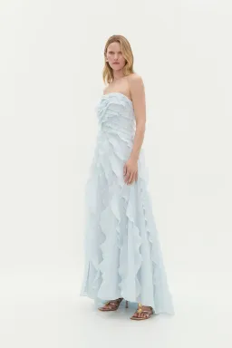 Aje Allairie Gown Size 14 Pastel Blue for rent on The Volte - image 2