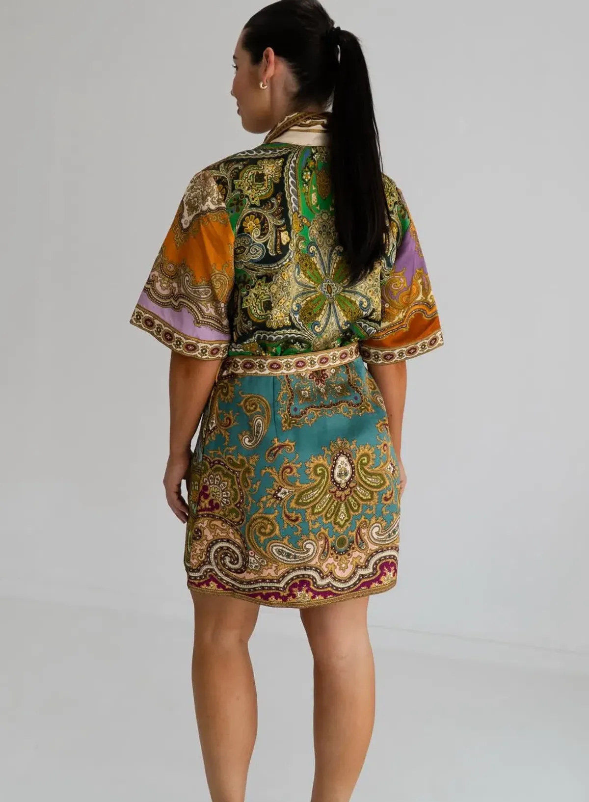 Alemais Clemenza Spliced Mini Dress size 14 - Image 3