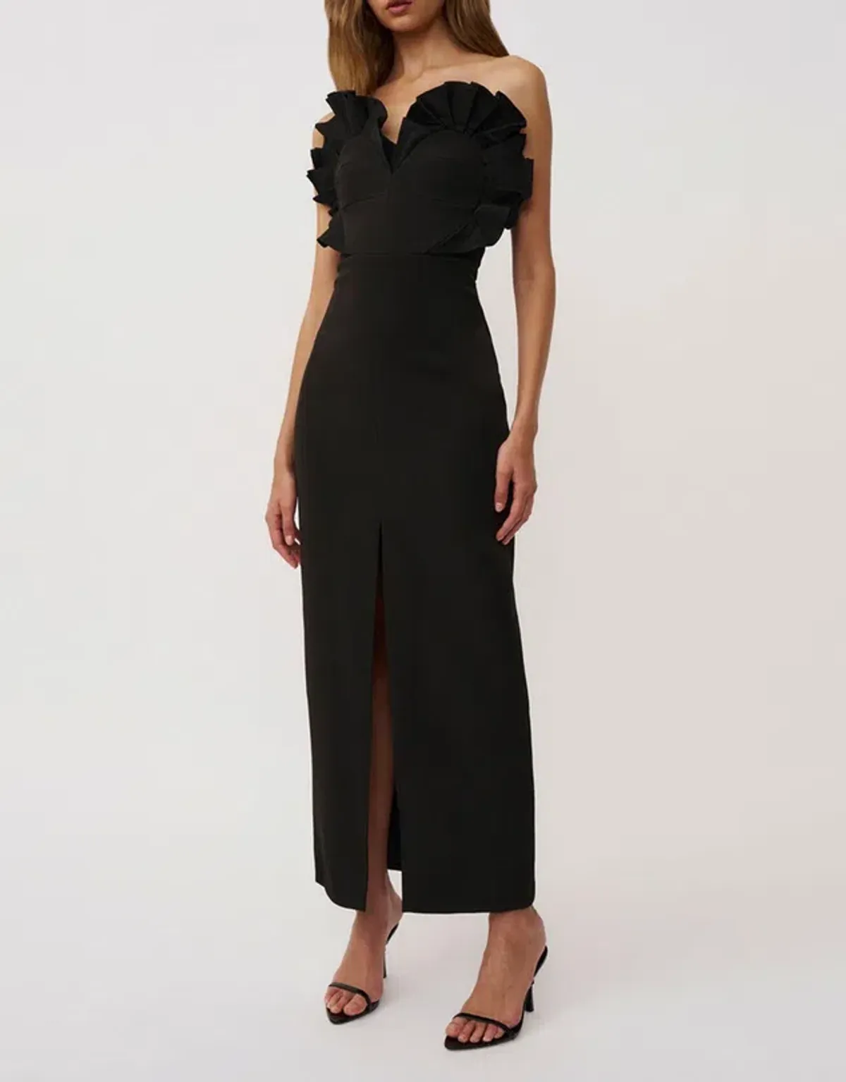 BY JOHNNY Anais Structured Strapless Dress Gown | Size 10 - Image 1