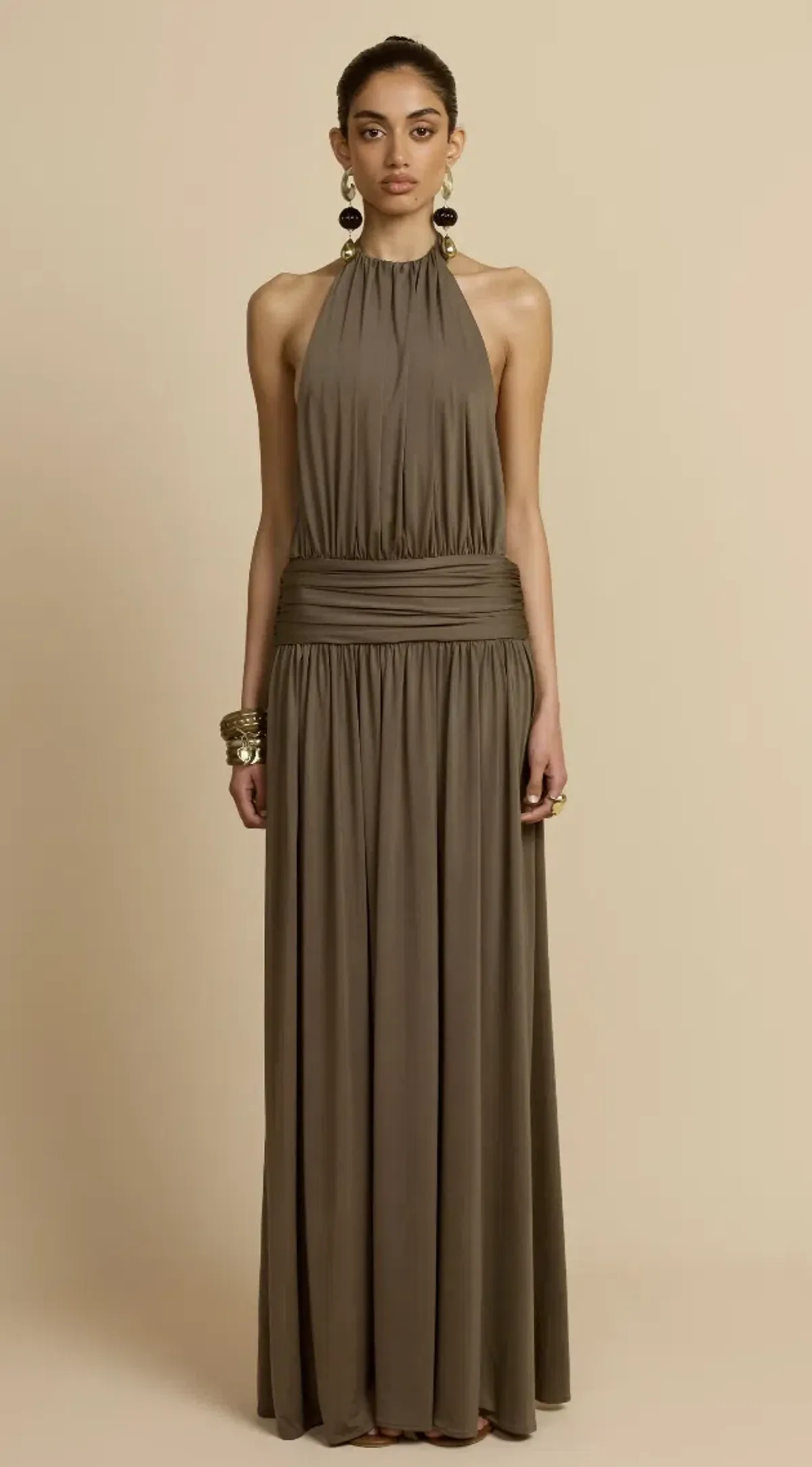 Arcina Ori Santina Dress Khaki - 10 - Image 1
