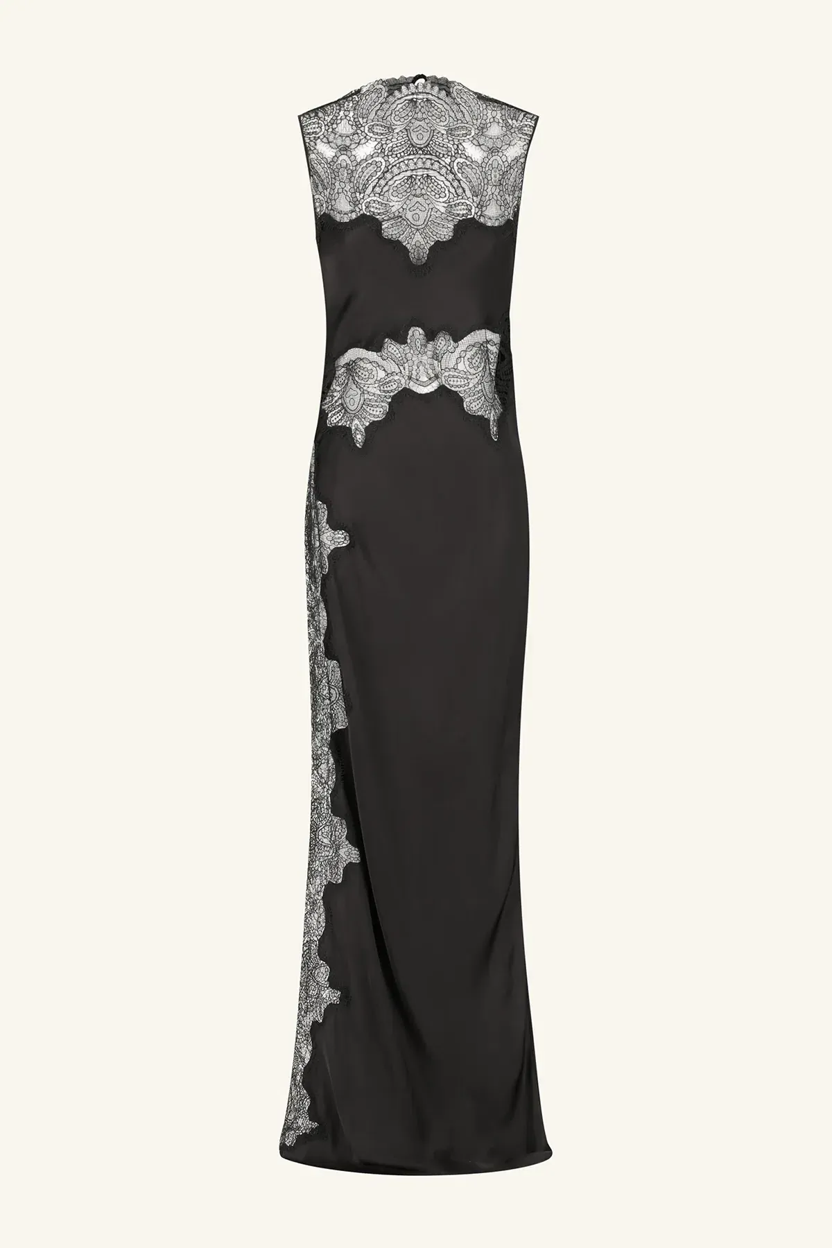 Shona Joy Jamila Lace High Neck Maxi Dress Black Size AU 8 for rent on The Volte - main image