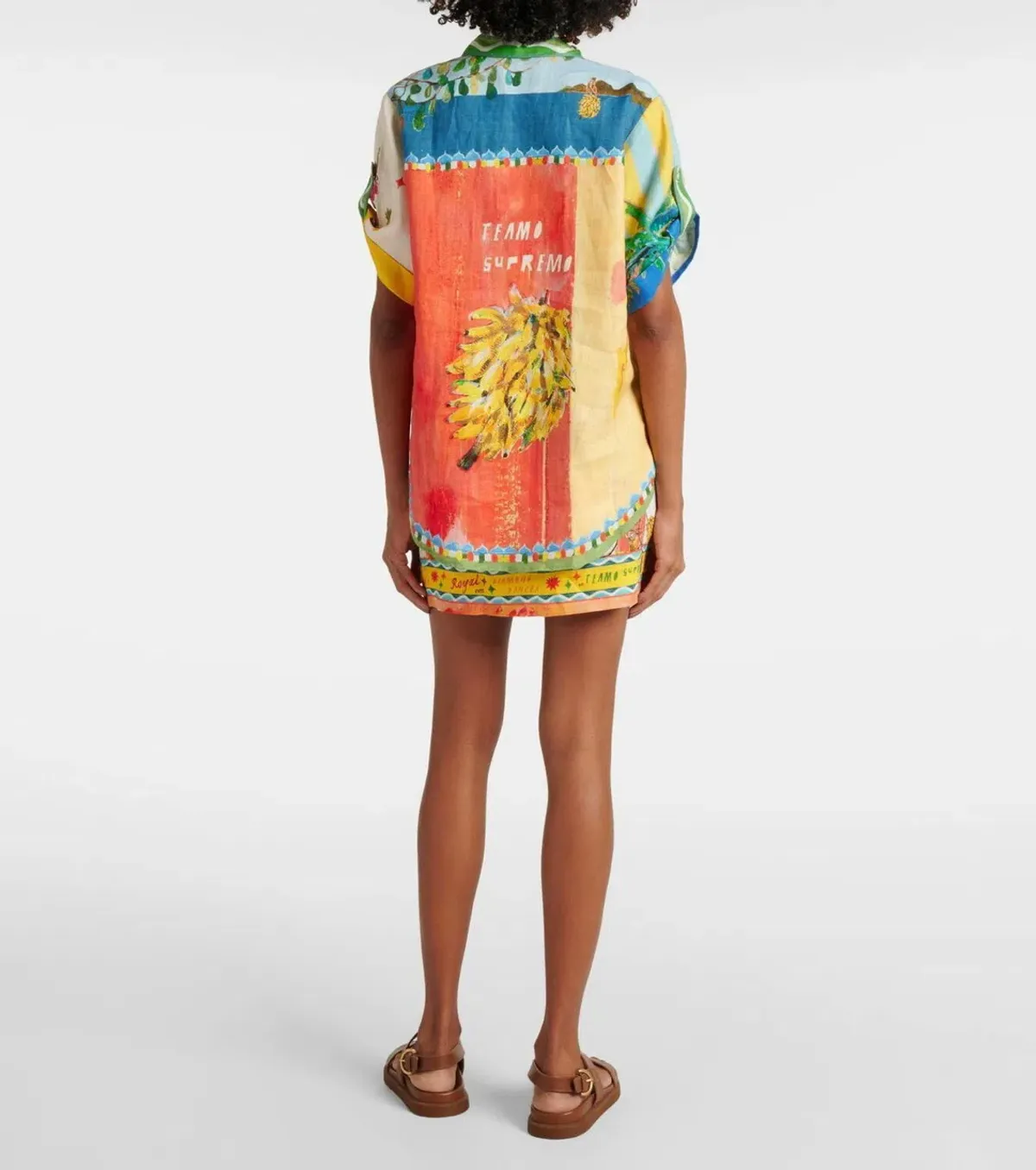 ALEMAIS All Aboard Linen Shirt and Skirt Set Size 10 AU - Image 2
