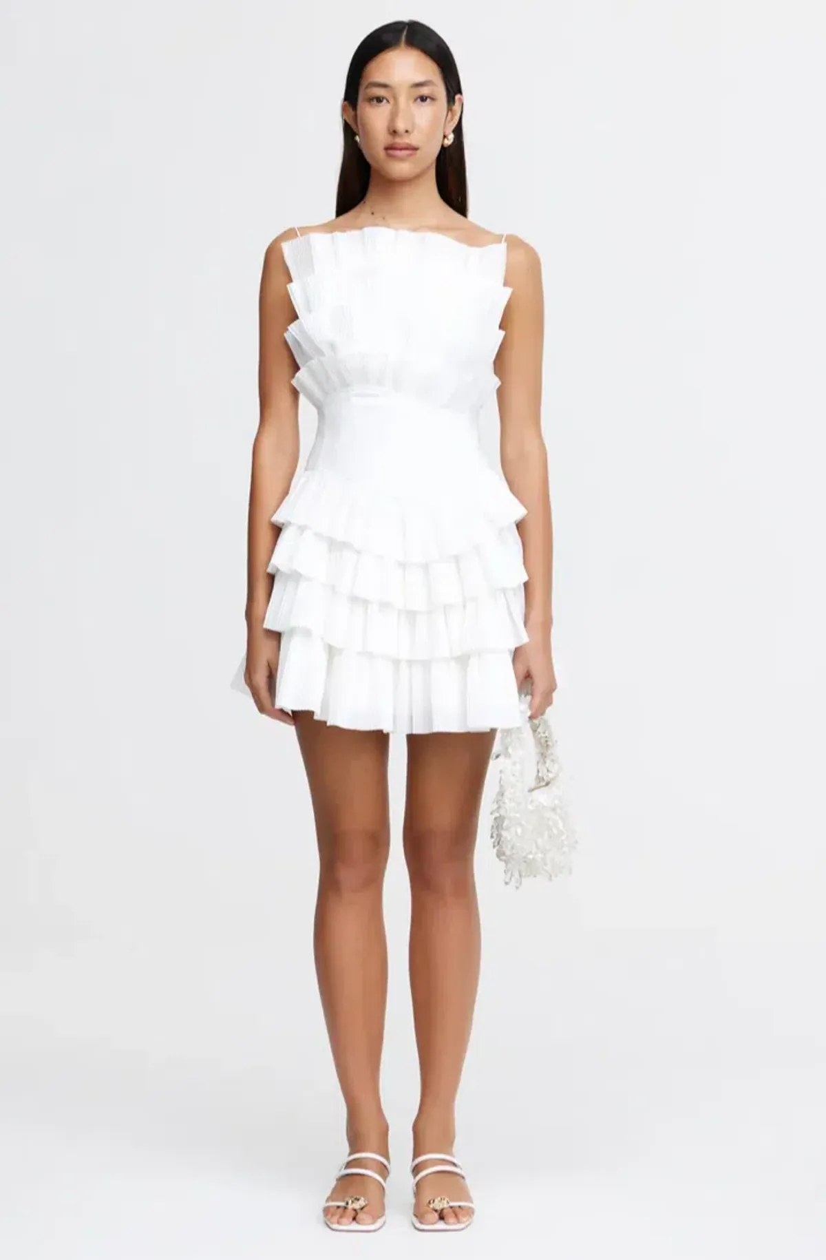 ACLER - Tremore Mini Dress Ivory - Image 1