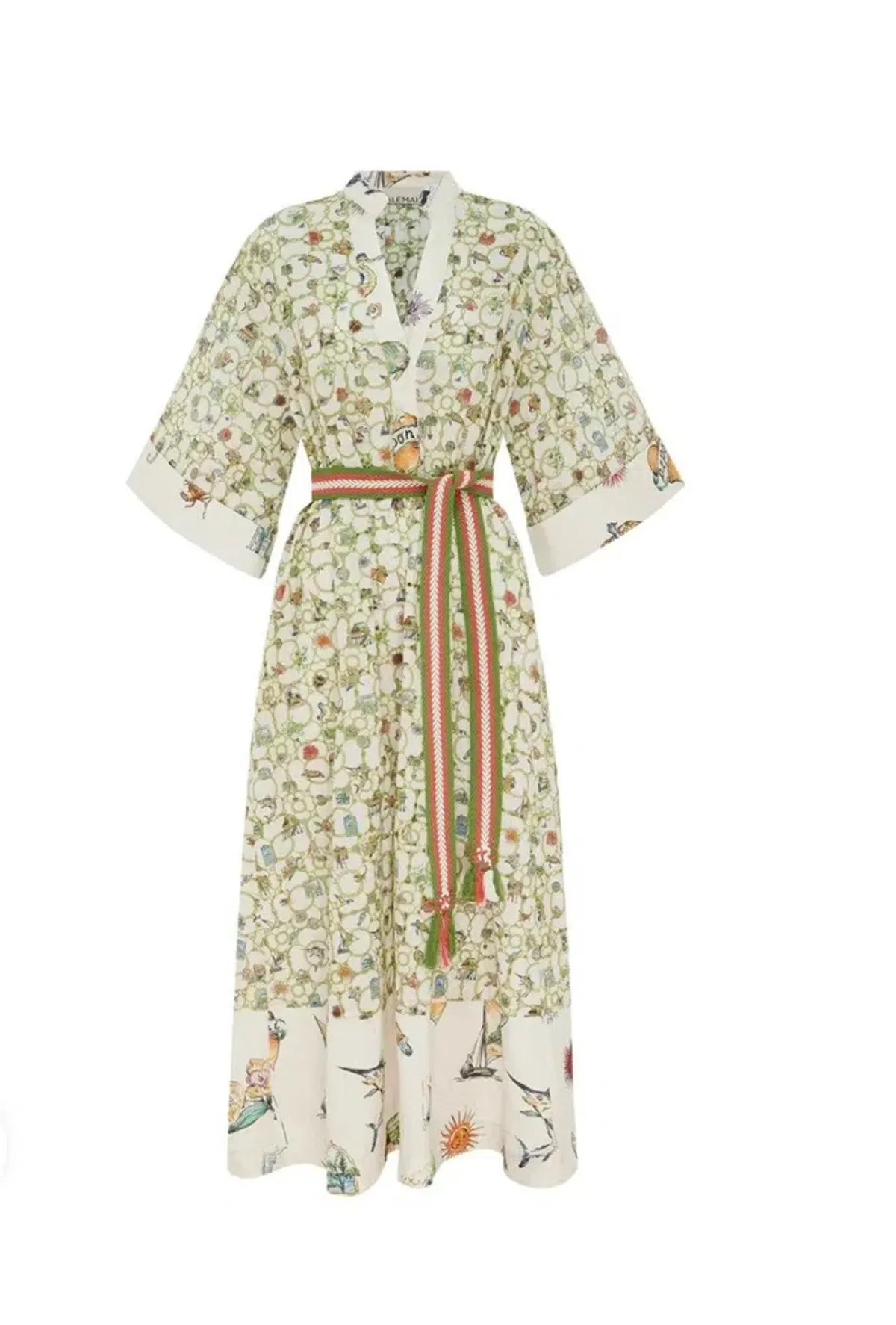Alemais Sunset Broderie Midi Dress Size 10 fits 12 & 14 with striking belt - Image 4