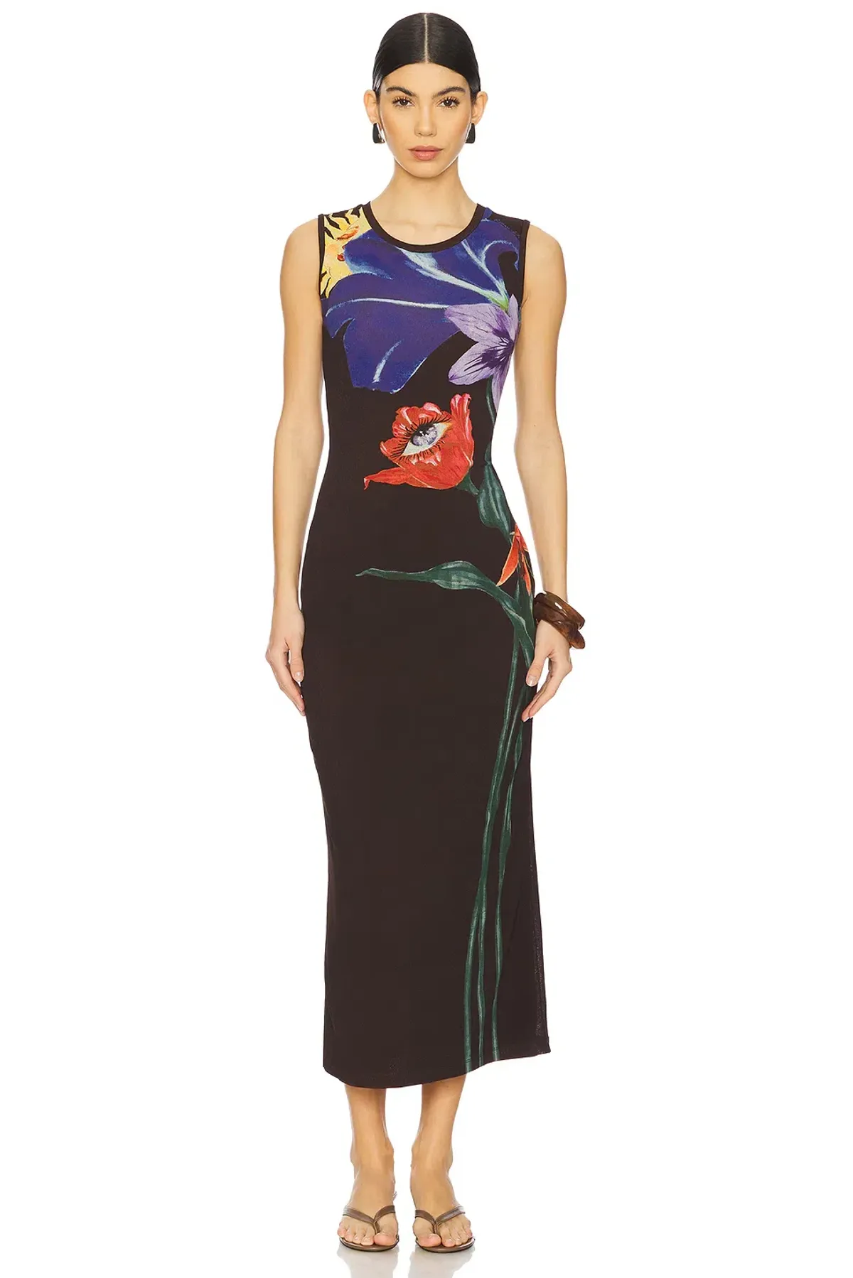 ROAME - Theodore Dress in Elysium Cocoa - Size 10/12 - Image 1