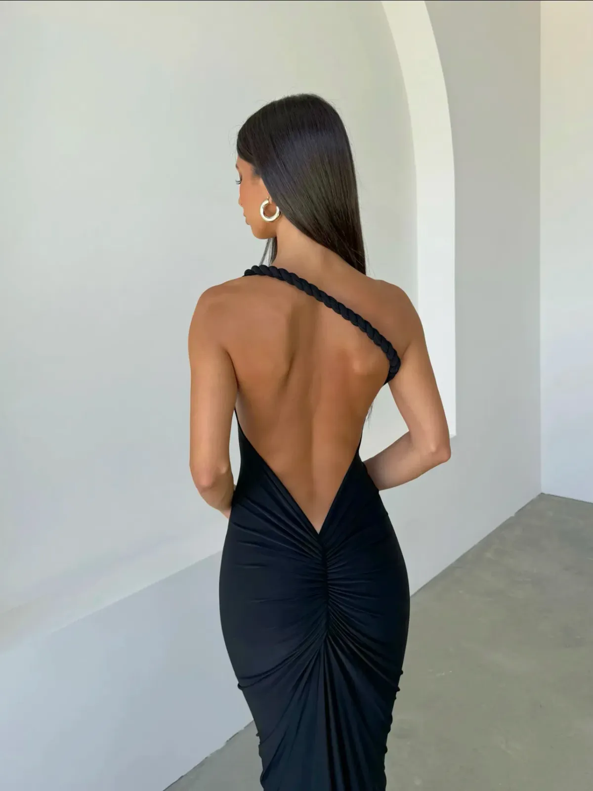 Melani The Label Maia Maxi Dress Black Size 10 - Image 3