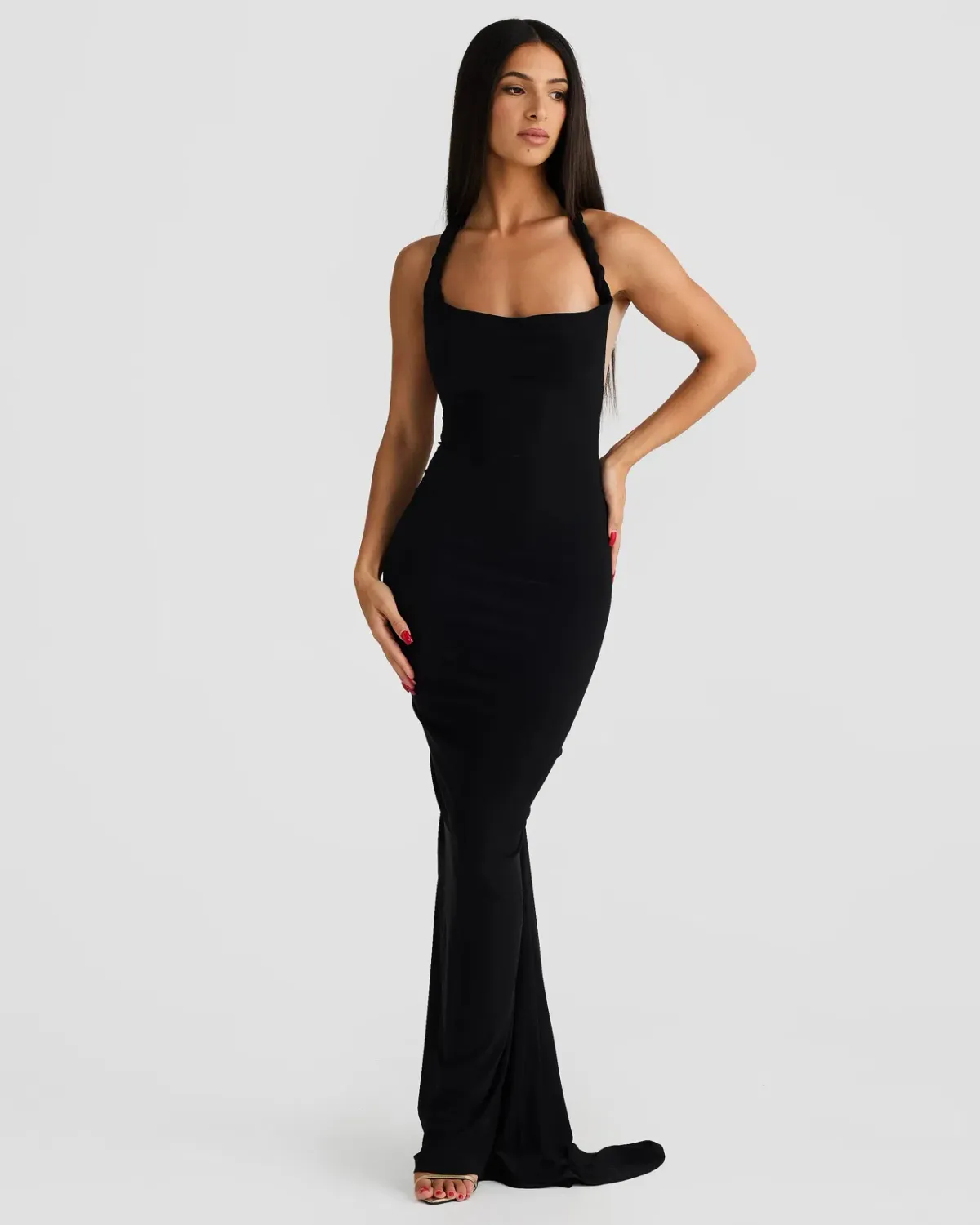 Melani The Label Maia Maxi Dress Black Size 10 - Image 4