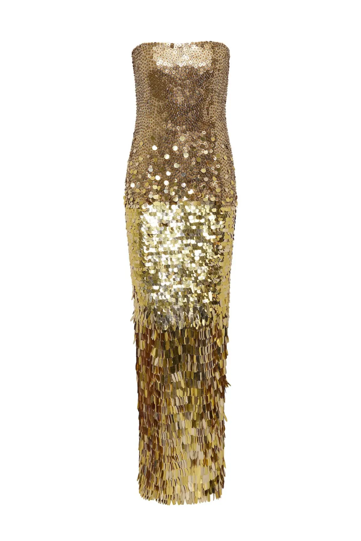 Rachel Gilbert Remy Floor-grazing Gown in Gold Size 6 - Image 1