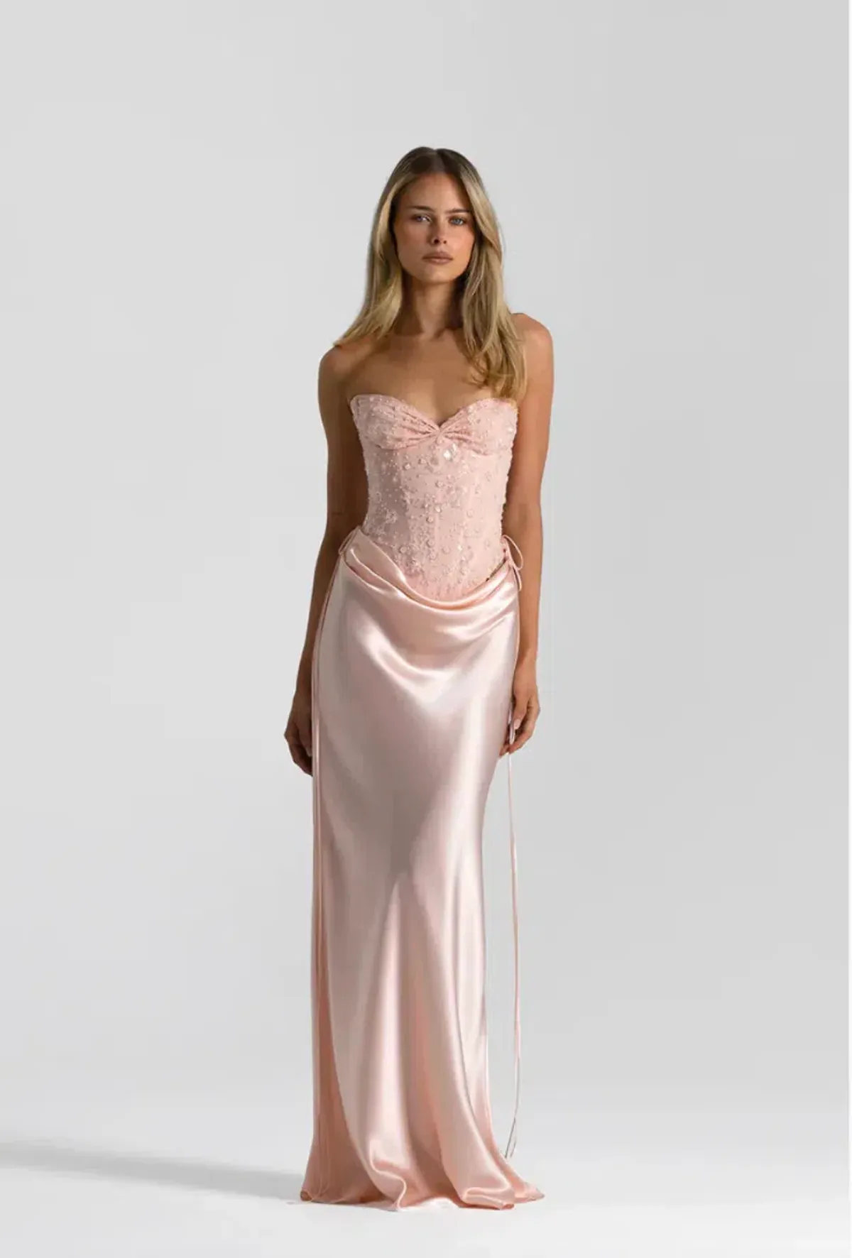 Natalie rolt, Verity Bustier & Evelyn Skirt Baby Pink, size 0 (au6) - Image 1