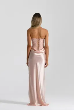 Natalie rolt, Verity Bustier & Evelyn Skirt Baby Pink, size 0 (au6) for rent on The Volte - image 3