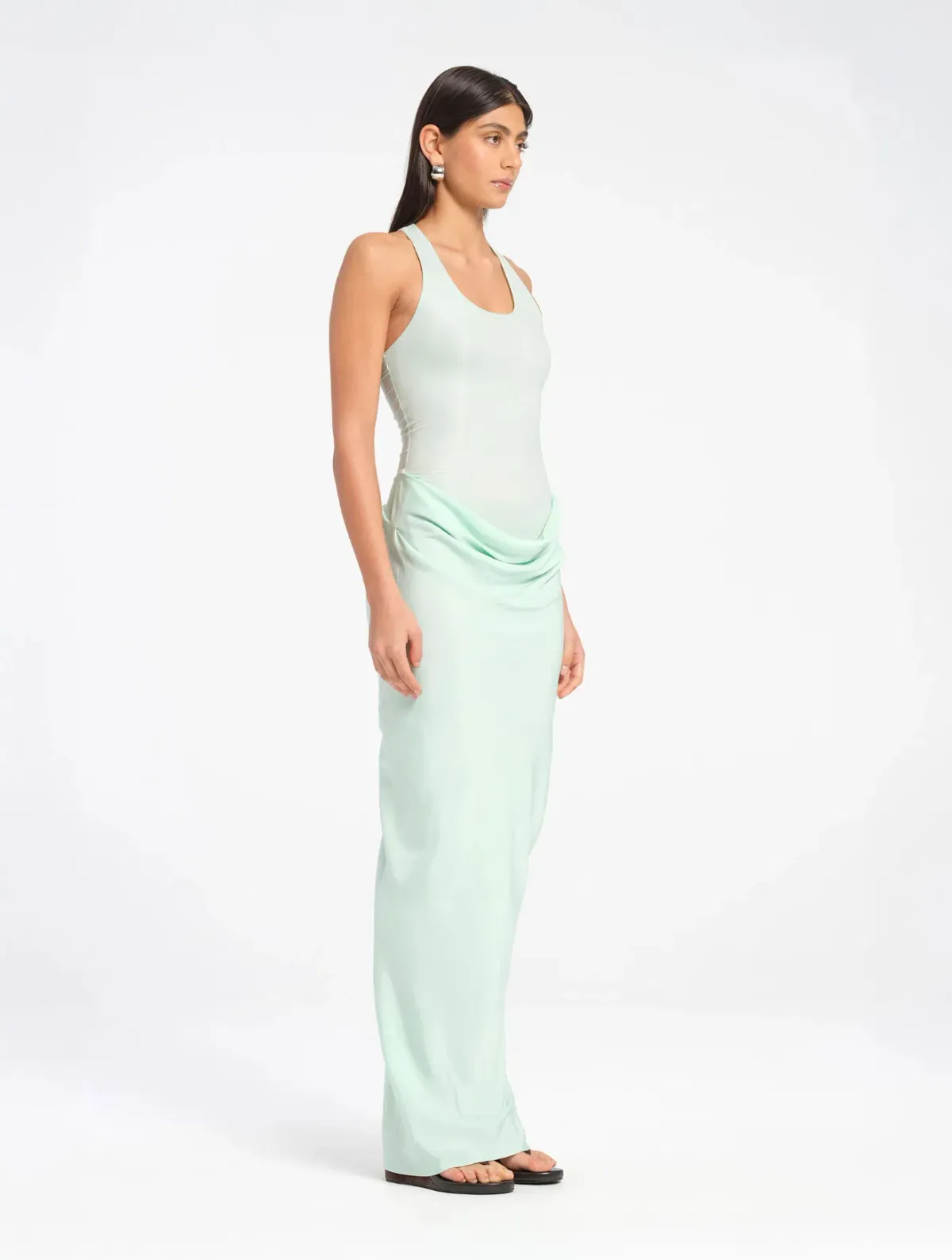 Benni Jade Maxi Dress Size 6 Bleached Aqua - Image 4