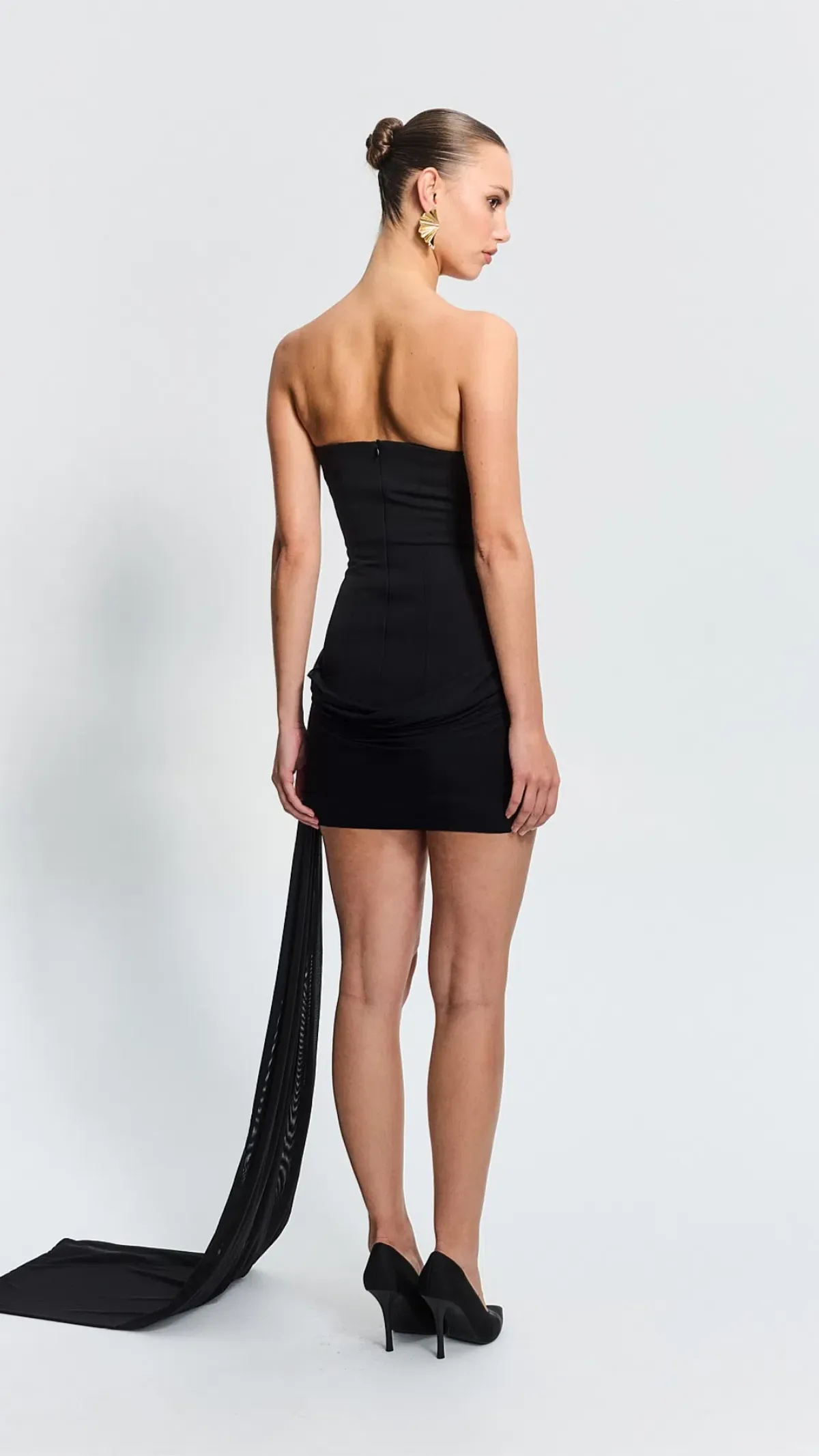 Effie Kats Soraya Mini Dress in Black Size M (10) - Image 3
