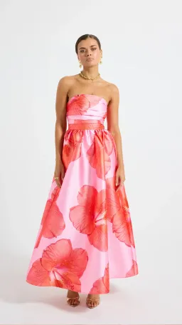 Pasduchas Kalani Strapless Midi Dress Size 8 for rent on The Volte - image 4