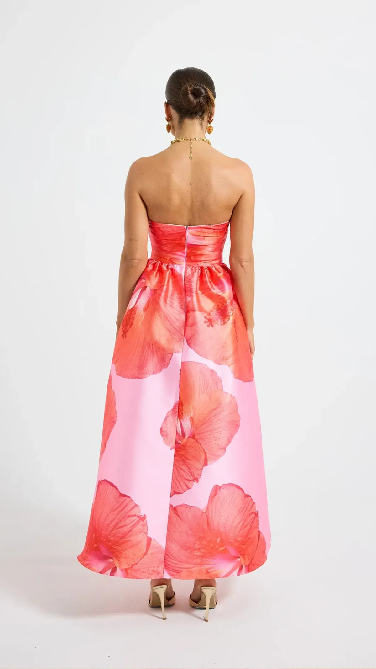 Pasduchas Kalani Strapless Midi Dress Size 10 - Image 3