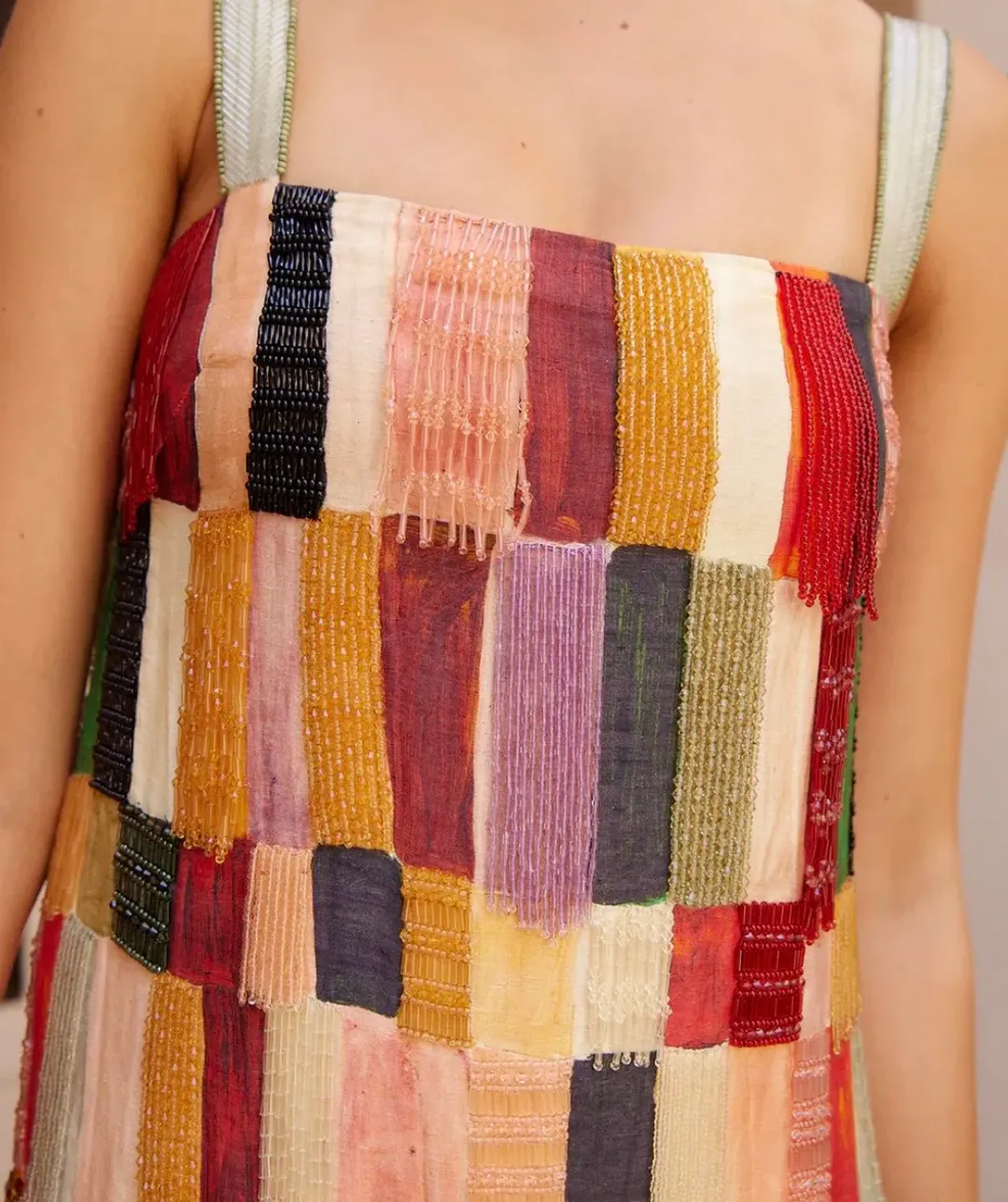 ALEMAIS Marjorelle Embellished Midi Dress for rent on The Volte - main image
