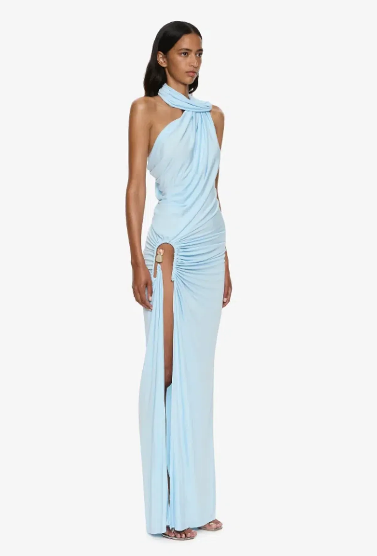 Christopher Esber Helix Crystal Gown Lago Blue Size 10 - Image 2