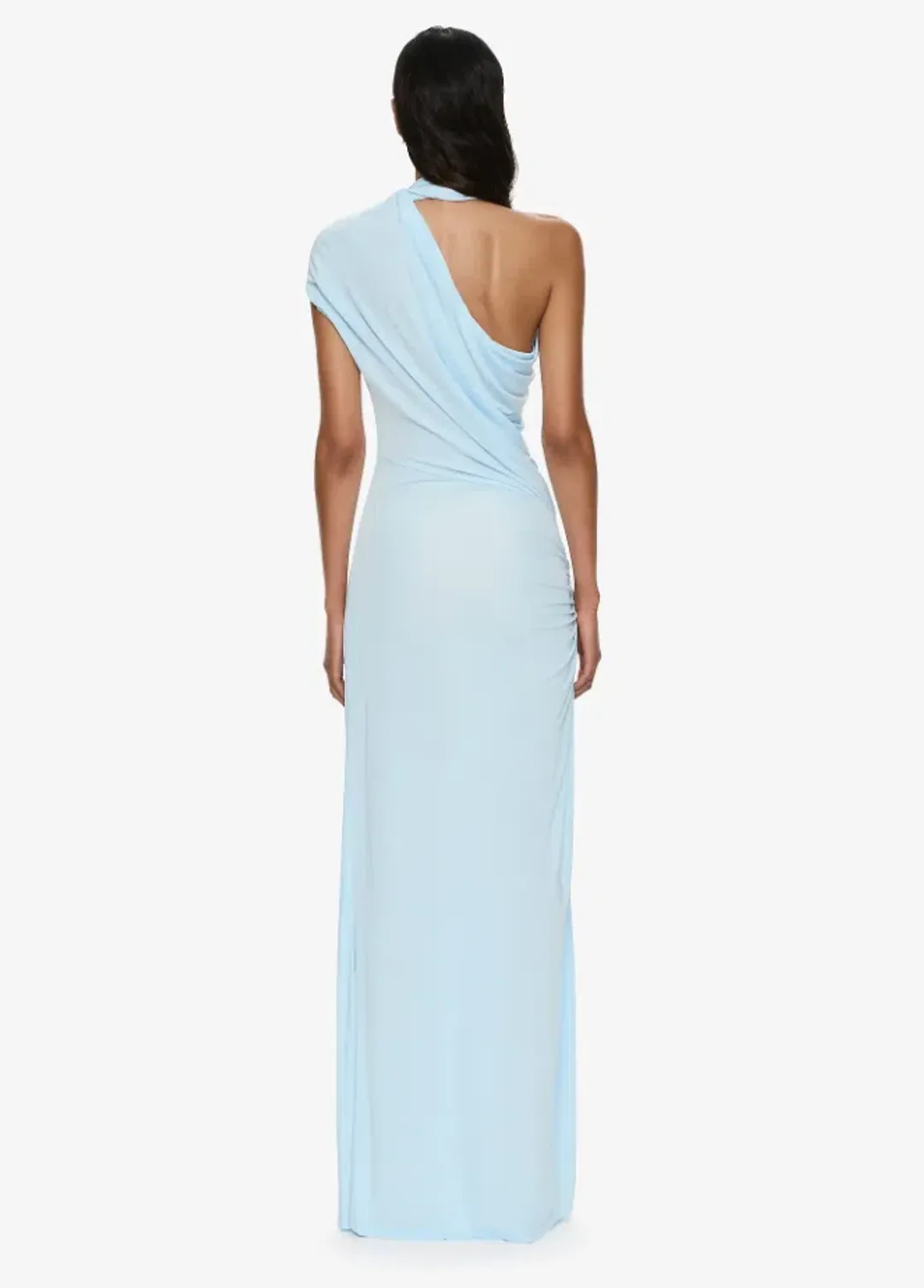 Christopher Esber Helix Crystal Gown Lago Blue Size 10 for rent on The Volte - main image