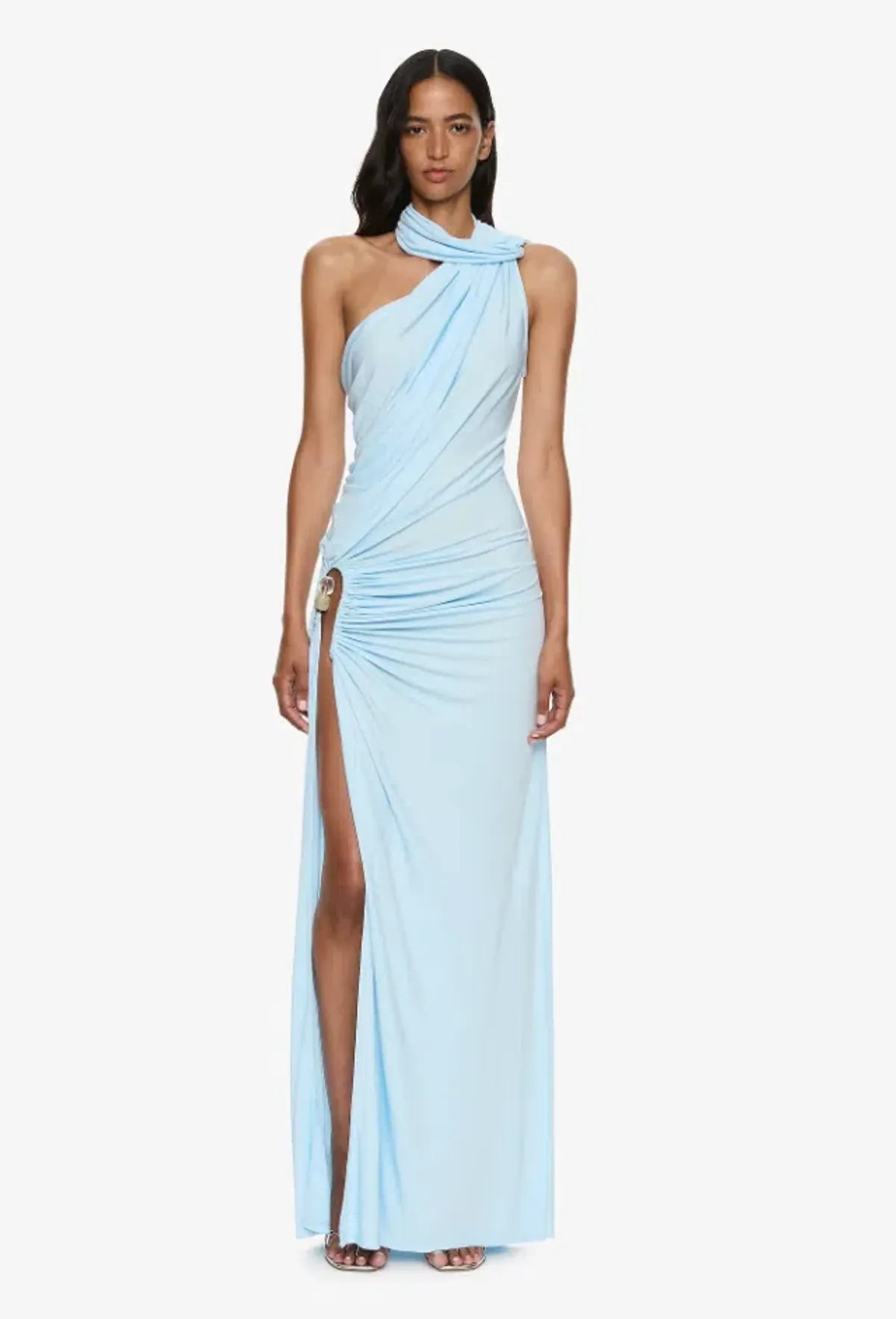 Christopher Esber Helix Crystal Gown Lago Blue Size 10 - Image 1