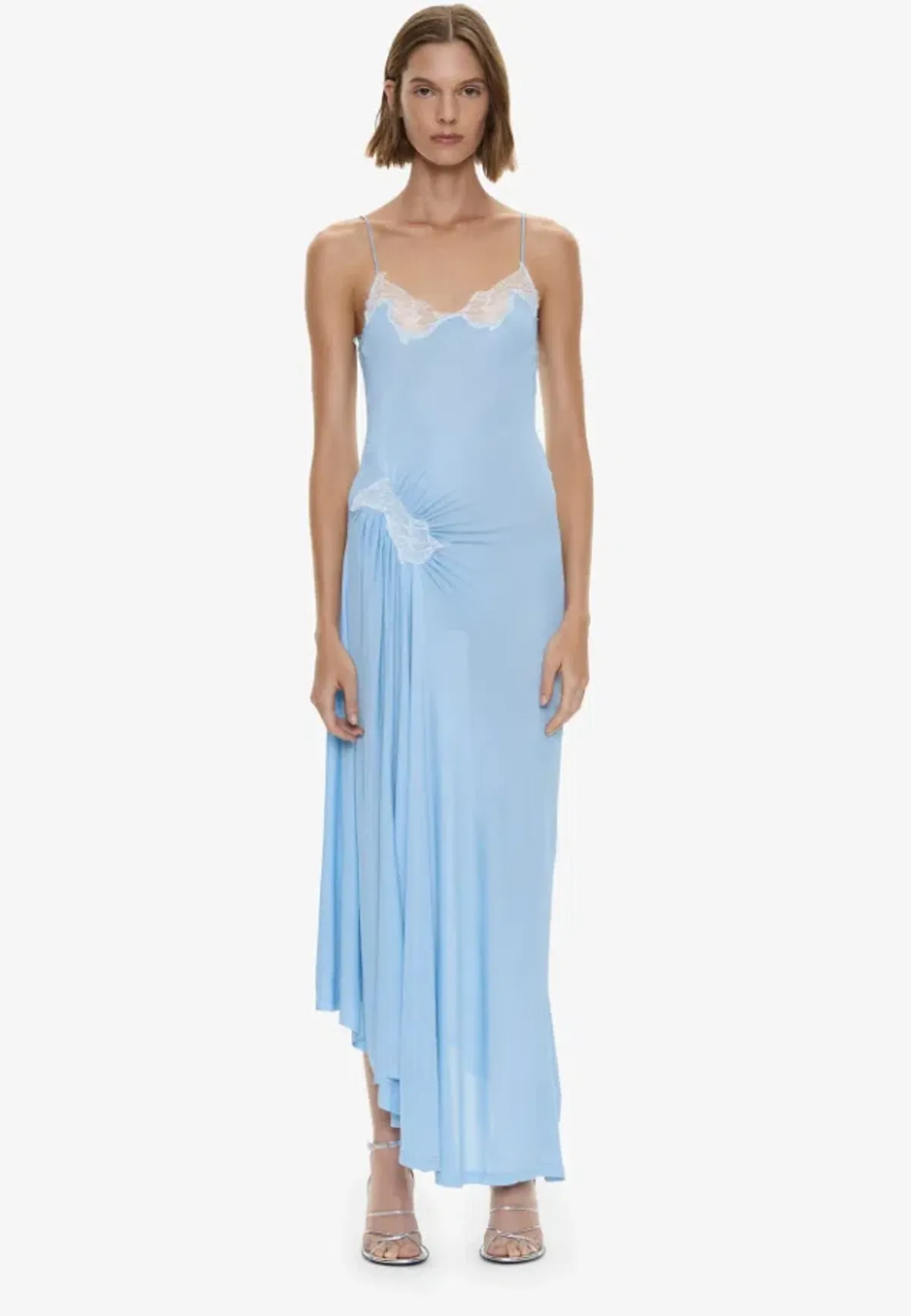 Christopher Esber Delphin Lace Rib Cami Dress Size 6 for rent on The Volte - main image