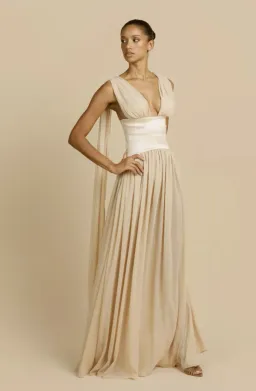 Arcina Ori RAMONA DRESS CHAMPAGNE Size M for rent on The Volte - image 1