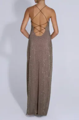 L'idee Cosmopolitan Smoke Sequin Maxi Dress - 10 for rent on The Volte - image 2