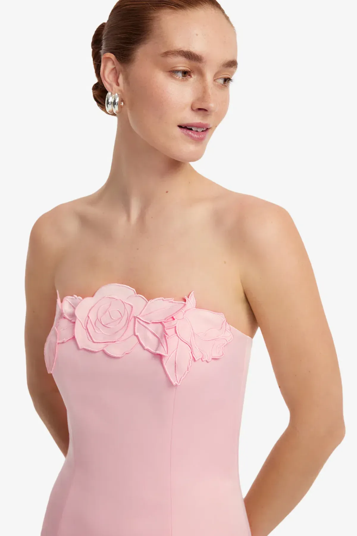 Leo Lin Rayna Appliqué Bustier Maxi Dress Size 12 - Image 3