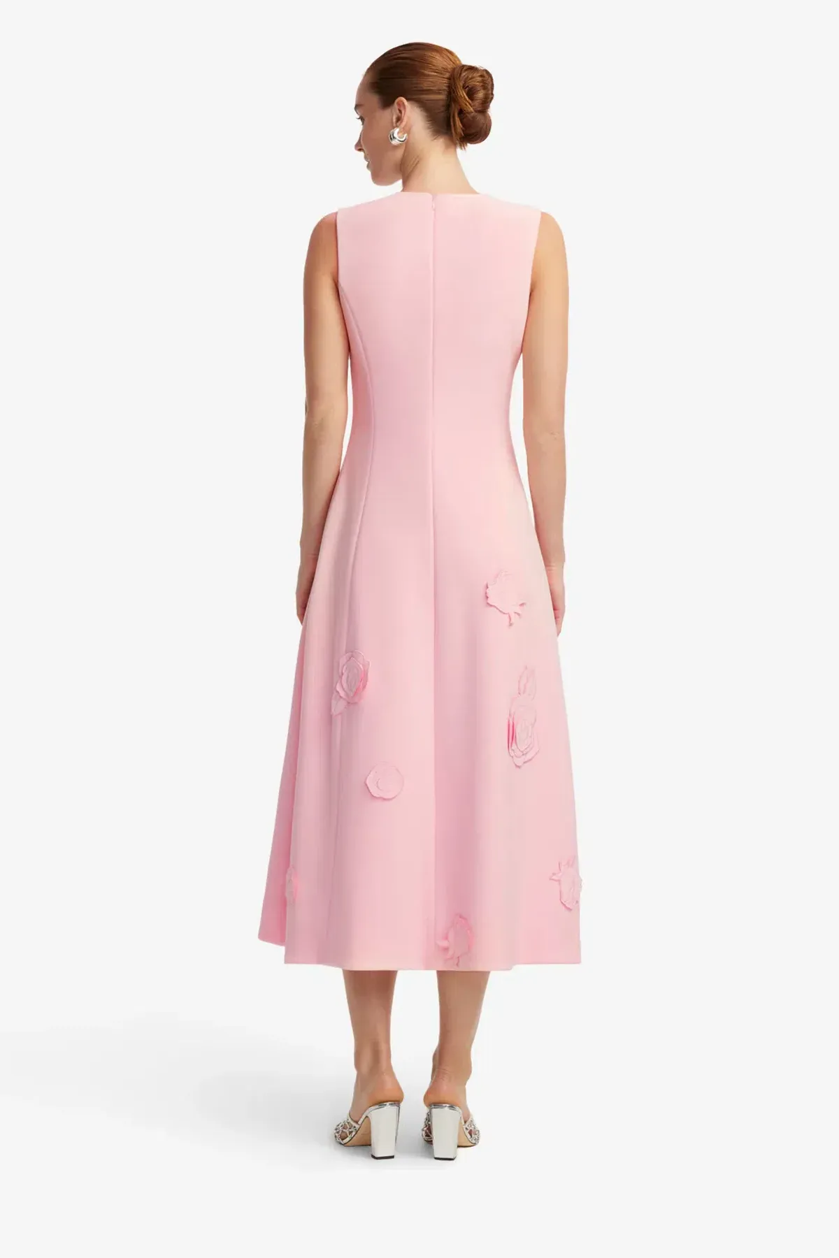 Leo Lin Cleo Appliqué Sleeveless Midi Dress Size 8 - Image 2