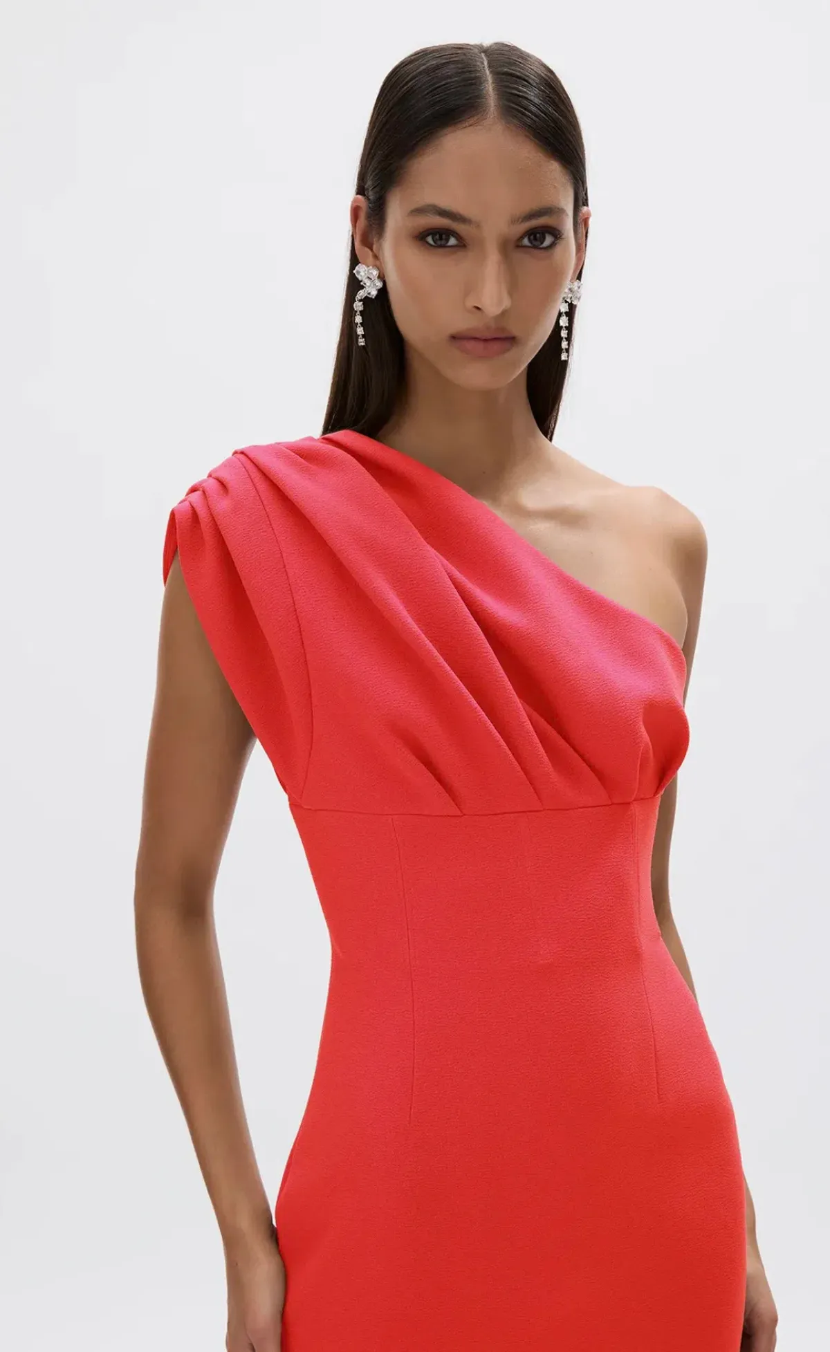 Rachel Gilbert Winnie Gown in Coral Size 12 - Image 2