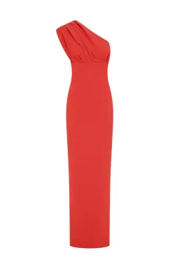 Rachel Gilbert Winnie Gown in Coral Size 12 for rent on The Volte - image 3