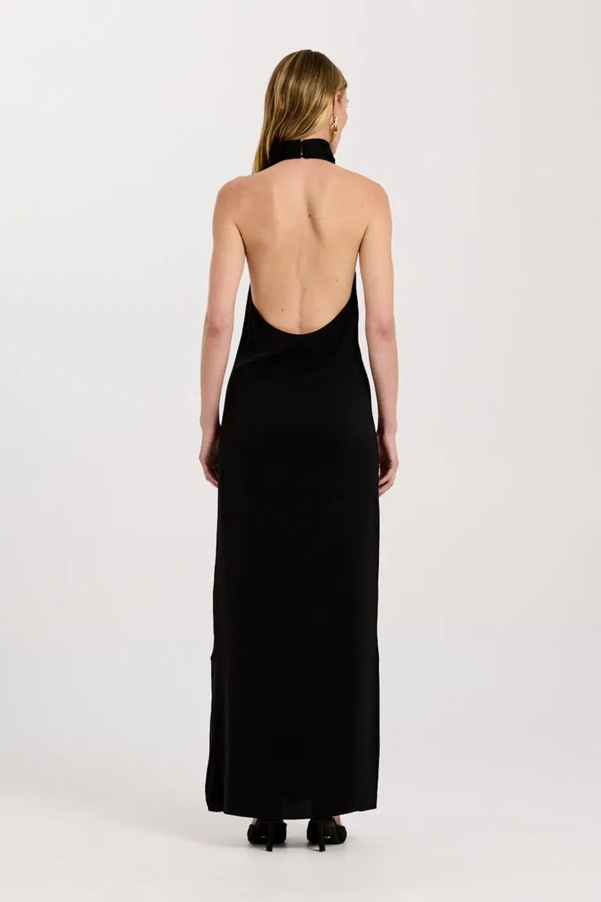 Henne Rome Maxi Dress Black Size AU 8 - Image 3