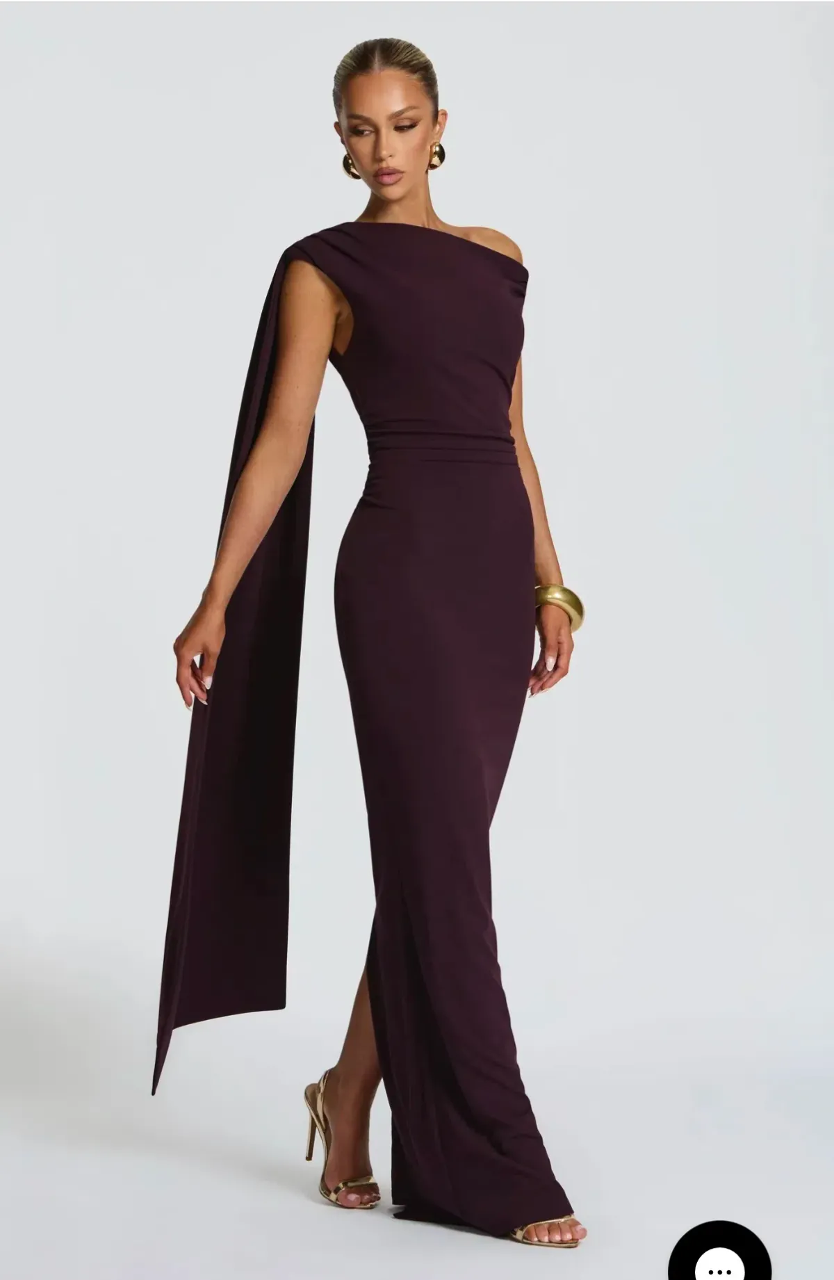 Babyboo Kylie maxi dress in plum size Small - Image 3