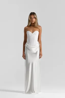 natalie rolt, Verity corset & Evelyn skirt, white, size 8 for rent on The Volte - image 1