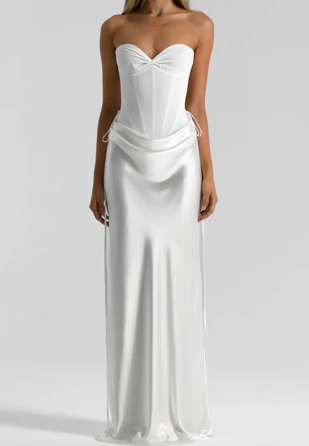 natalie rolt, Verity corset & Evelyn skirt, white, size 8 for rent on The Volte - main image