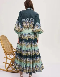 Alemais Maddalena Shirtdress size 12 for rent on The Volte - image 3