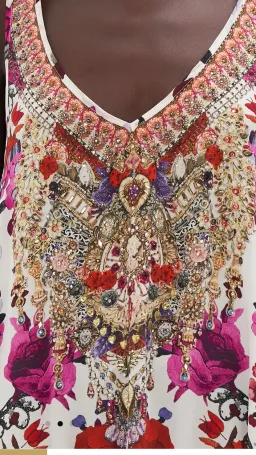 Camilla Reign of roses v neck racerback dress s.XXL for rent on The Volte - image 3