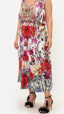 Camilla Reign of roses v neck racerback dress s.XXL for rent on The Volte - image 2