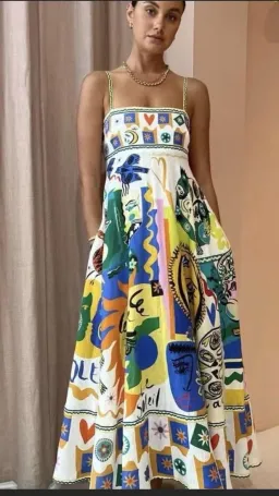 Alemais Soleil Sundress Print Size AU 8 for rent on The Volte - image 1