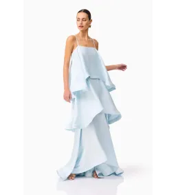 Elliatt Tilly Tiered Maxi Dress in Blue Size XS/AU 6 for rent on The Volte - image 6